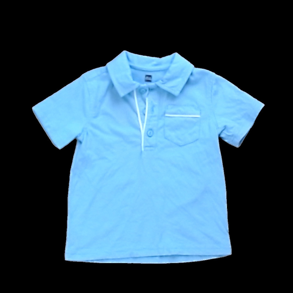 Tea Collection Boys Pale Blue Collard Shirt size: 3T